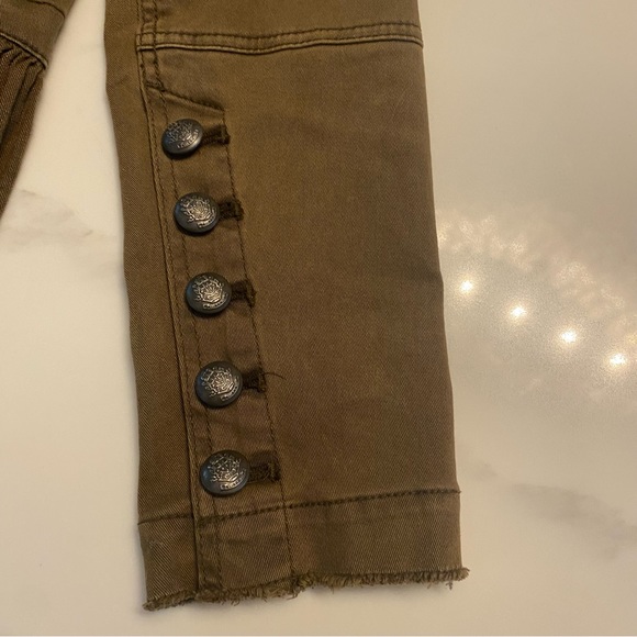 Free People Distressed Military Jacket EUC - Picture 9 of 12